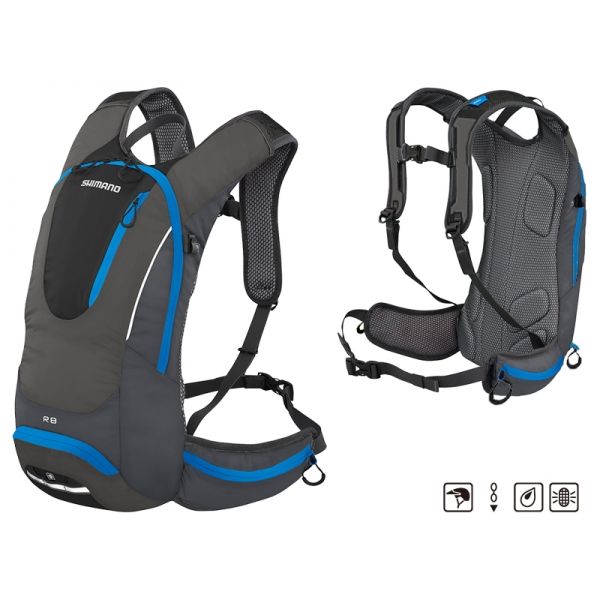 Рюкзак Shimano ROKKO 8L All-round daypack черно-серо-синий 