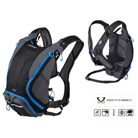 Рюкзак Shimano UNZEN 15L Hydration Daypack черно-серо-синий