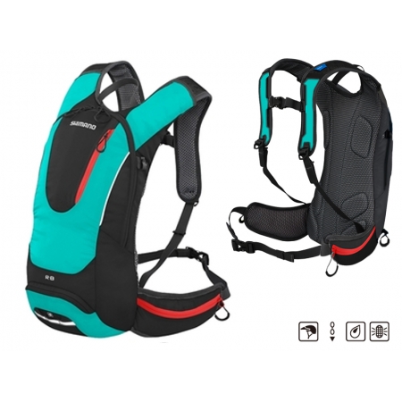 Рюкзак Shimano ROKKO 8L All-round daypack черно-зеленый