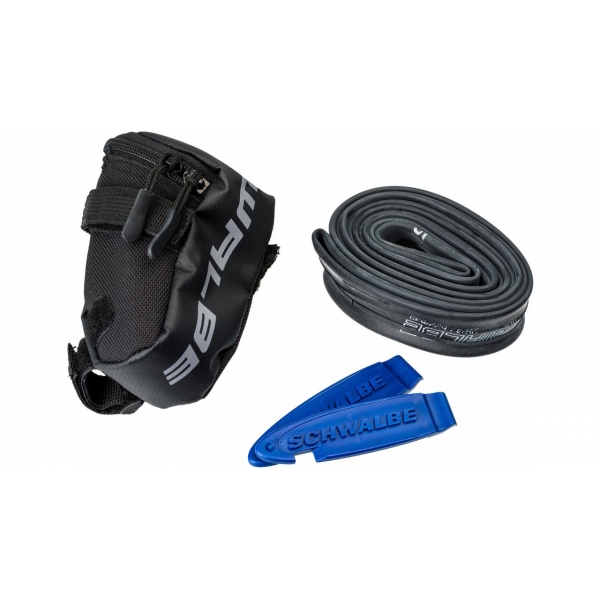 Сумка подседельная Schwalbe на 27,5"-29" с камерой SV и парой бортировок