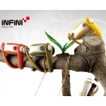 Фара передняя Wukong INFINI I-203W зеленая 2 светодиода 2 режима в комплекте батарейки