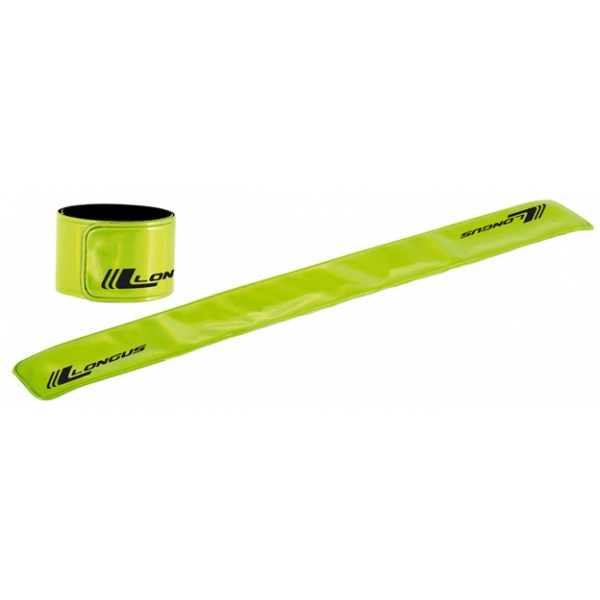 Светоотражающая полоса Longus Slap Wrap 3x38 см EN13356 желтая